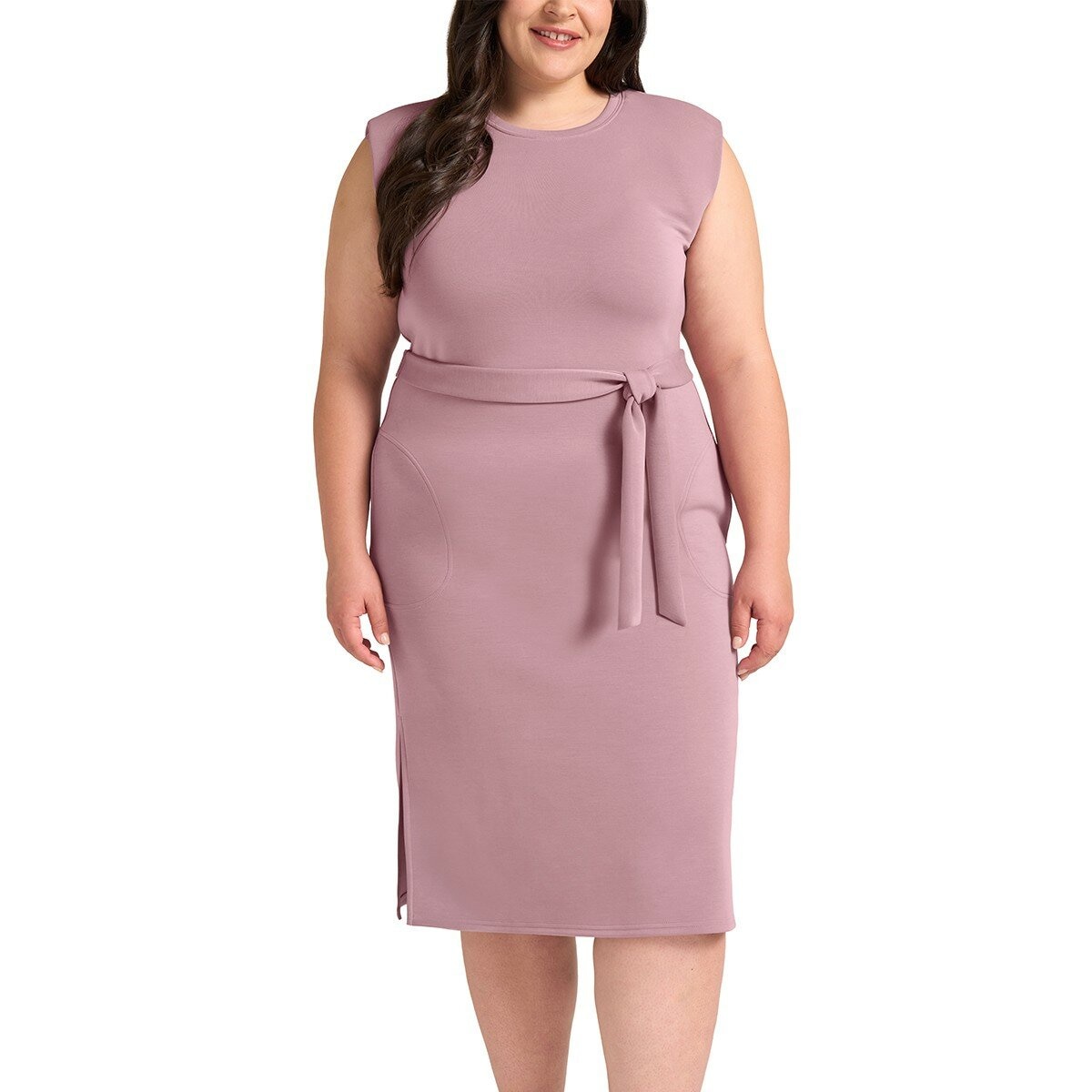 Max & Mia 女無袖連身洋裝 暗紫