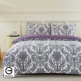 HOYACASA 300織純棉雙人加大床包兩用被套四件組 182公分 X 190公分 暮煙