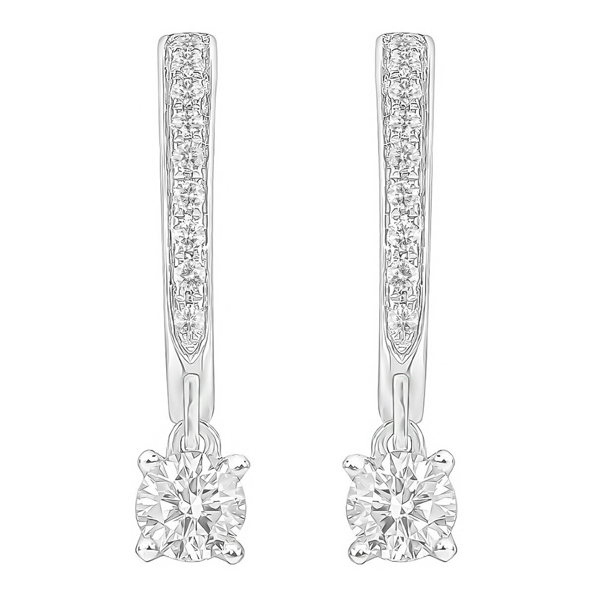 0.45克拉 圓形鑽石耳環 VS2/I 0.45克拉 圓形鑽石耳環 VS2/I