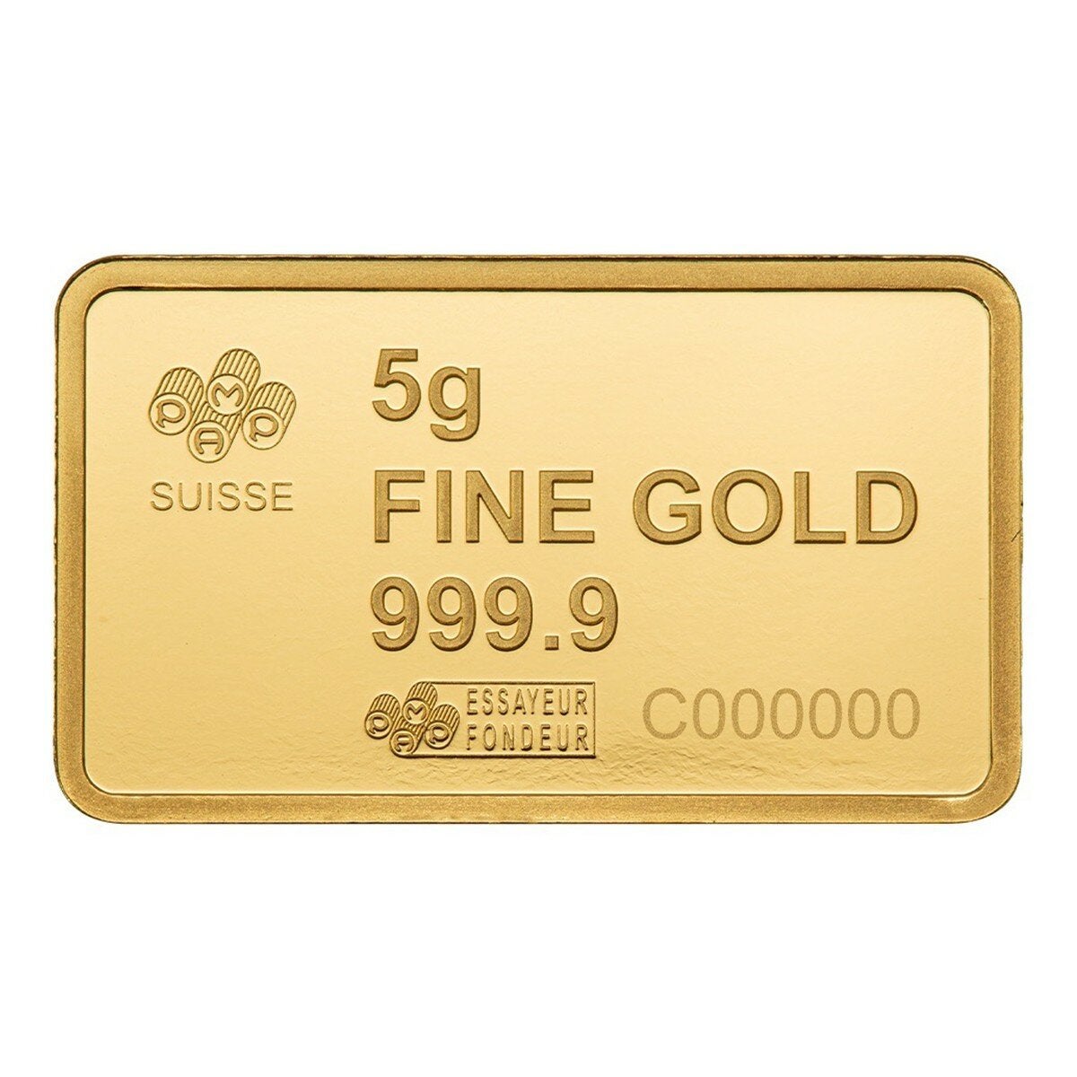 PAMP 美國白頭鷹 黃金條塊 999.9純金 5公克