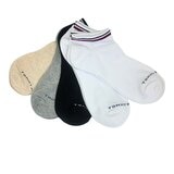 Tommy Hilfiger 女踝襪 5入組 白+白+黑+灰+米