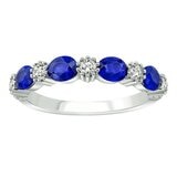 0.25克拉 18K白K金 圓形藍寶石鑽石戒指 VS2/I 0.25克拉 18K白K金 圓形藍寶石鑽石戒指 VS2/I