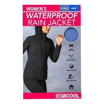 32 Degrees 女輕量防雨防曬連帽外套 藍 S 32 Degrees 女輕量防雨防曬連帽外套 藍 S