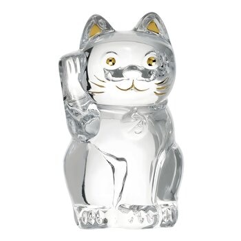 Baccarat 招財貓 水晶擺件