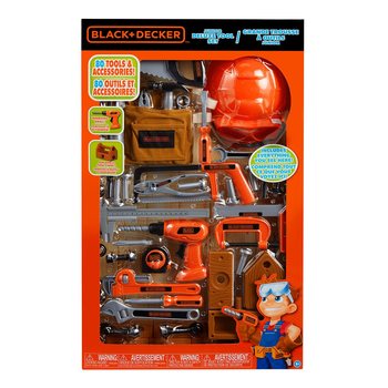 Black + Decker 五金手工具玩具80 件組 Black + Decker 五金手工具玩具80 件組