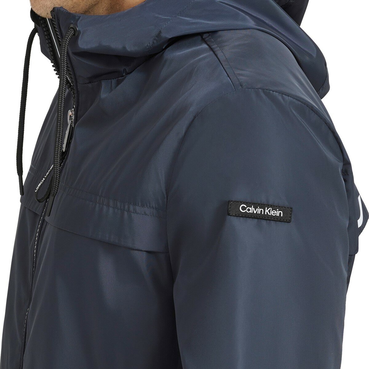Calvin Klein 男防風防潑水外套 深藍