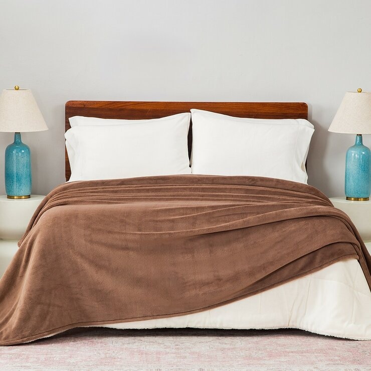 Berkshire LuxeLoft Blanket 233 cm X 248 cm Porcini