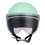 M2R 機車半露臉式防護頭盔 M505 S 消光粉綠
