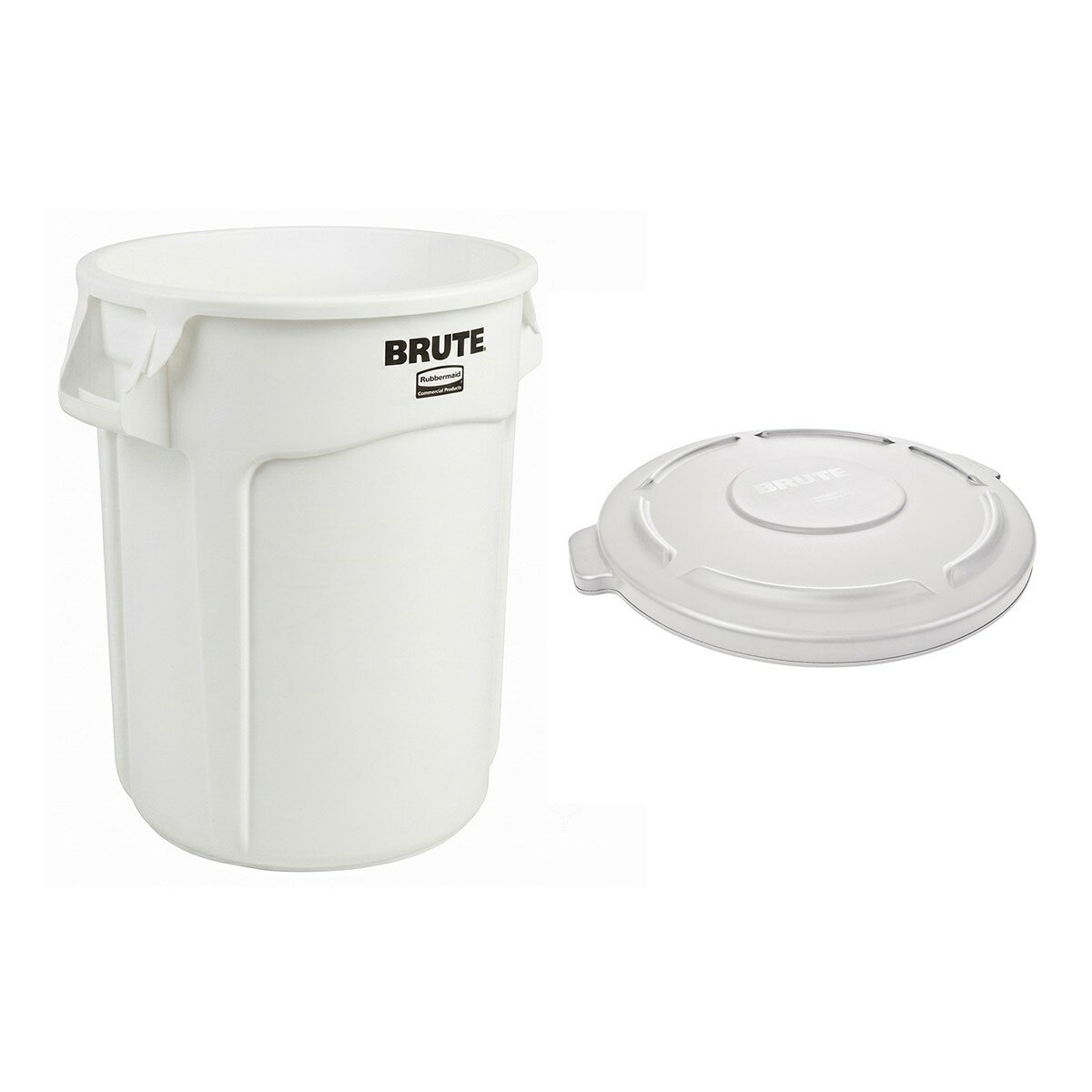 Rubbermaid Commercial Products BRUTE 加侖桶含蓋 20 加侖 白色