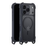 MAGEASY Odyssey Strap M 超軍規防摔掛繩手機殼 iPhone 17 Pro(皮革午夜/沉穩黑) + 鏡頭保護貼Lenz 鈦合金(午夜鈦) + Vetro 9H 鋼化玻璃保護膜 MAGEASY Odyssey Strap M 超軍規防摔掛繩手機殼 iPhone 17 Pro(皮革午夜/沉穩黑) + 鏡頭保護貼Lenz 鈦合金(午夜鈦) + Vetro 9H 鋼化玻璃保護膜