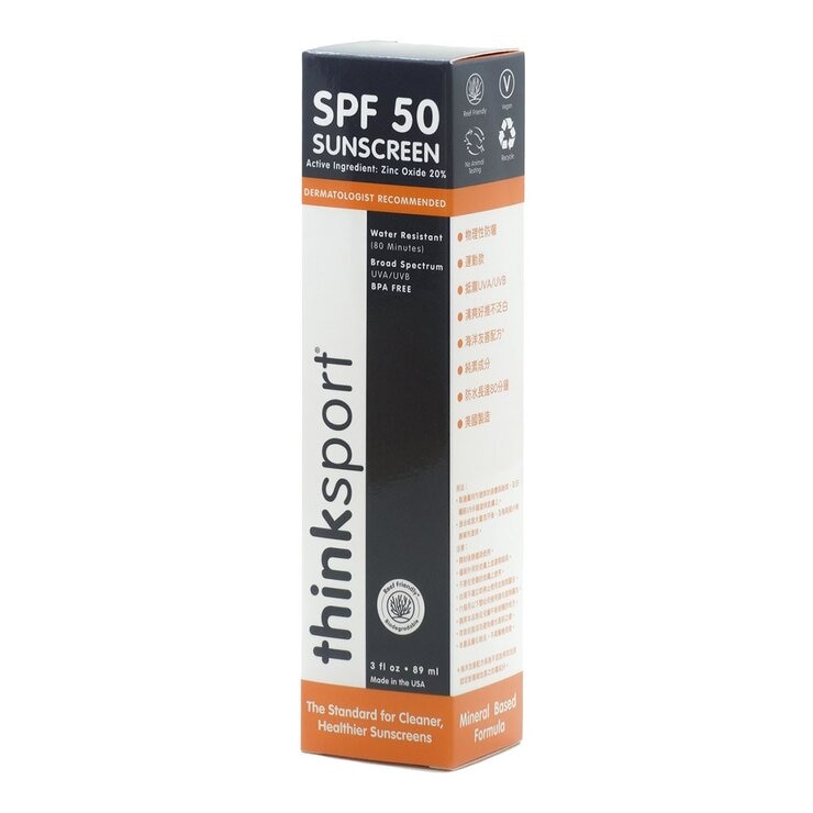 Thinksport 新寶貝 純物理防曬霜 SPF 50 (運動款) 89毫升 X 2入
