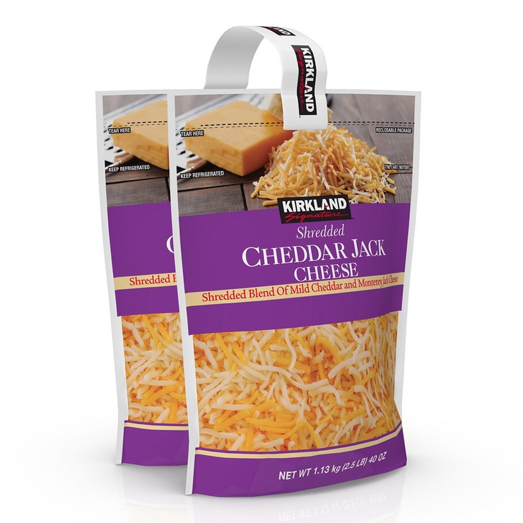 科克蘭 冷藏切達傑克乾酪絲 1.13公斤 X 2入