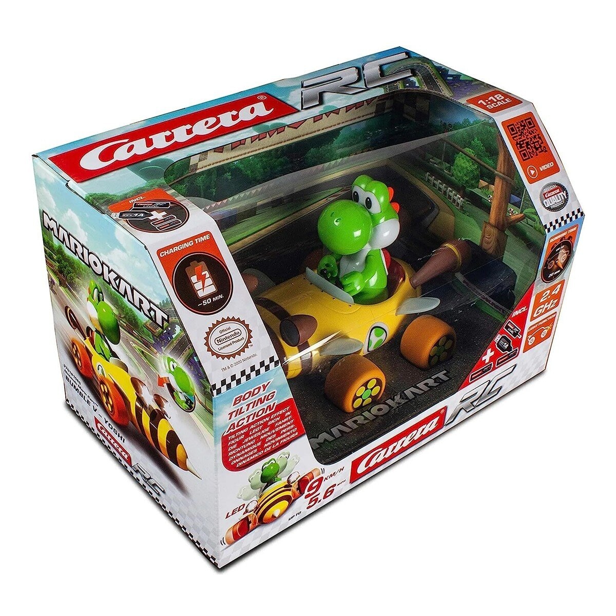 Carrera Mario Kart 1:18 蜜蜂遙控車 耀西 / 6歲以上
