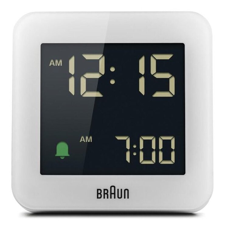 德國百靈 數位鬧鐘 白 #BC09W