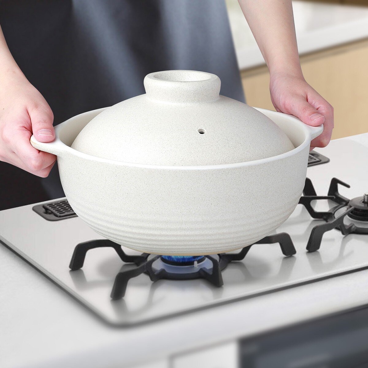 Quasi 藏贊 日式輕享砂鍋8號 24公分含蓋 米