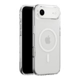 MAGEASY Bright M 不發黃軍規磁吸透明殼 iPhone Air (白磁圈) + 鏡頭保護貼Lenz + Vetro 9H 鋼化玻璃保護膜