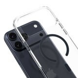 MAGEASY Bright M 不發黃軍規磁吸透明殼 iPhone 17 Pro Max(午夜磁圈) + 鏡頭保護貼Lenz(午夜) + Vetro 9H 鋼化玻璃保護膜