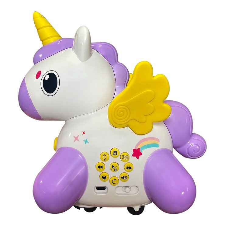 跑跑獨角獸音樂故事機（內含108首兒歌+90篇故事+25首晚安曲+40首唐詩+1首三字經）