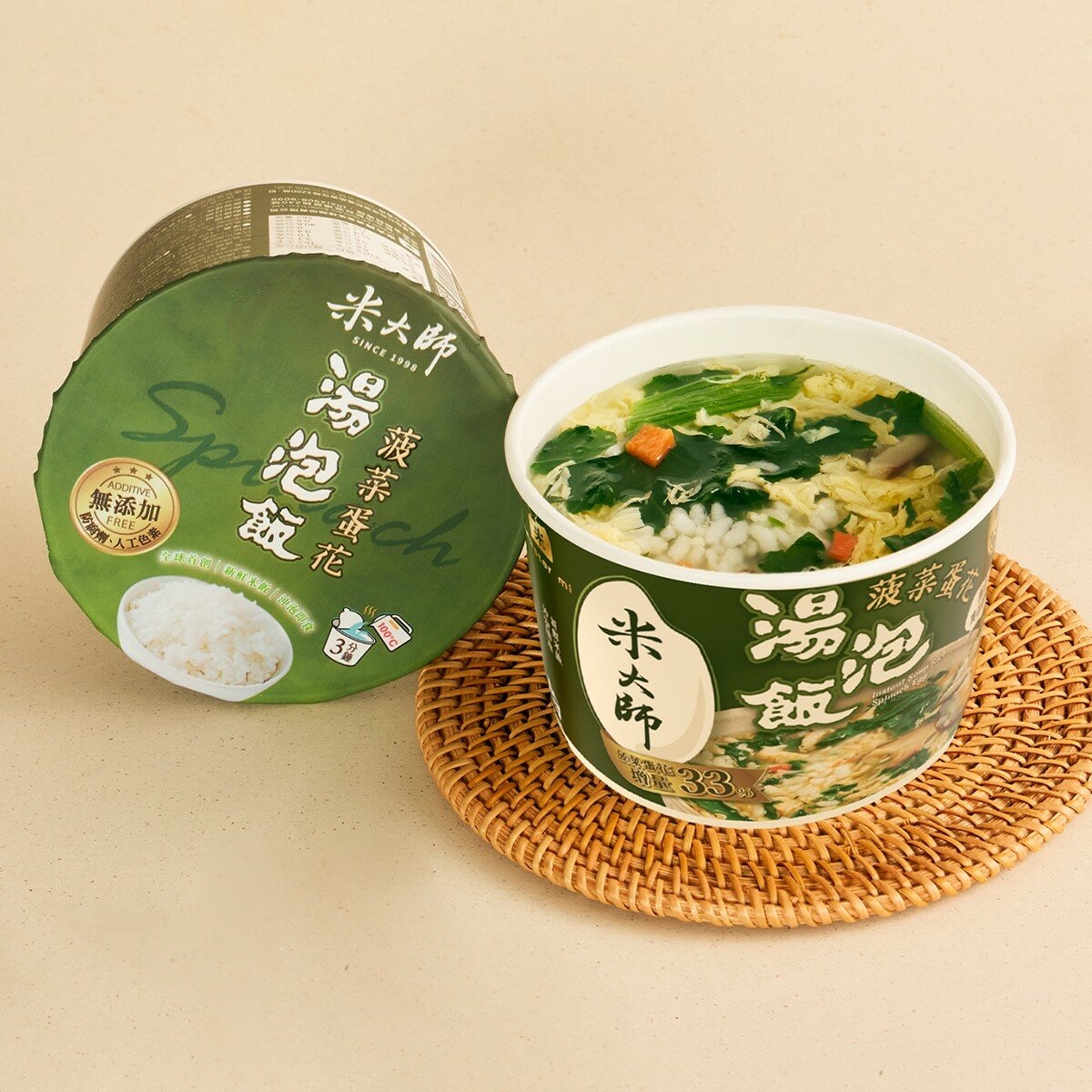 米大師 菠菜蛋花湯泡飯 137公克 X 8入
