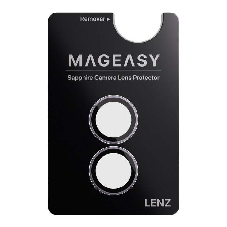 MAGEASY MagStand 360 M 磁吸旋轉支架防摔手機殼 iPhone 17 (透明) + 鏡頭保護貼Lenz(薰衣草) + Vetro 9H 鋼化玻璃保護膜