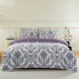 HOYACASA 300織純棉雙人加大床包兩用被套四件組 182公分 X 190公分 暮煙