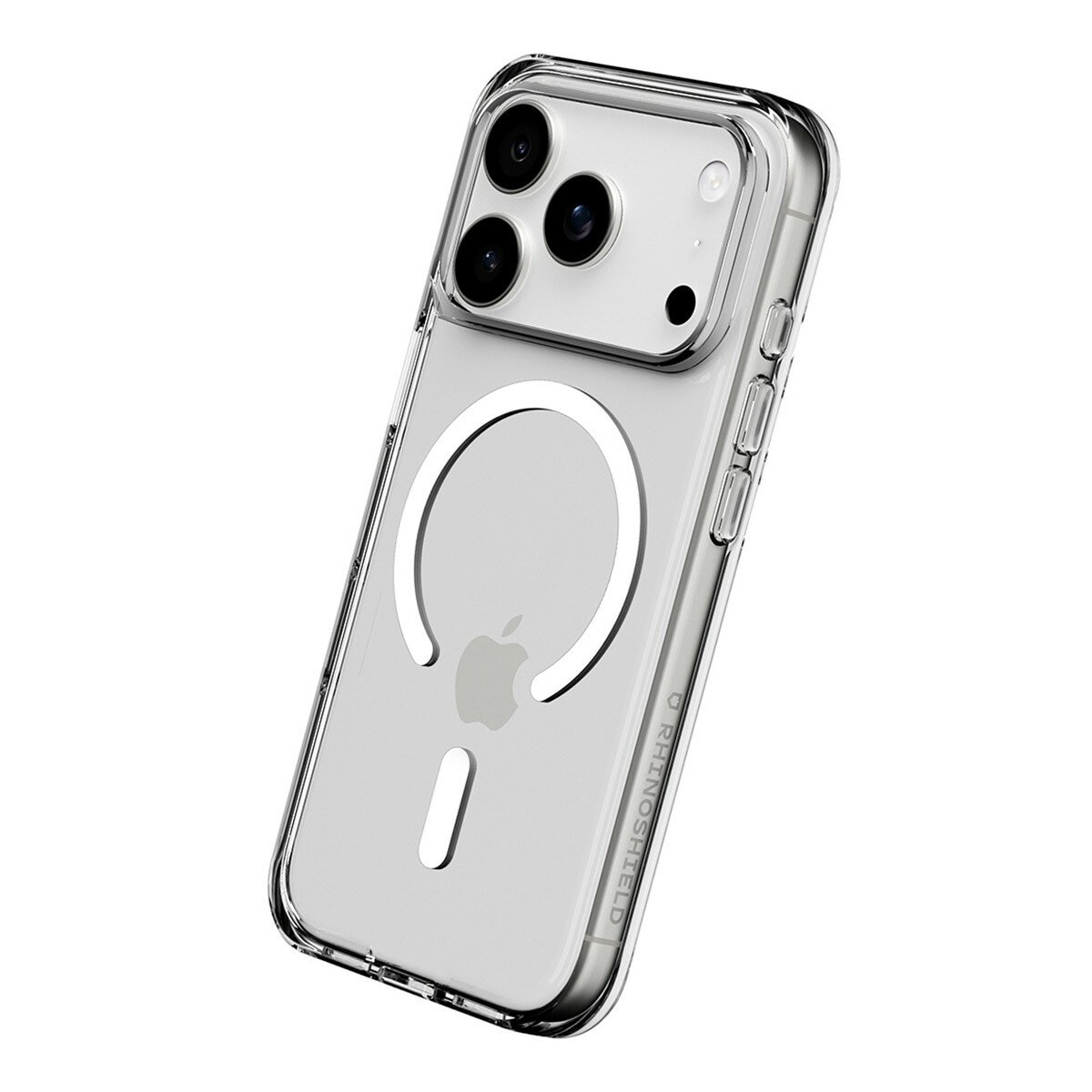 Vỏ bảo vệ chống va đập trong suốt chống ố vàng Rhino Shield cho iPhone 17 Pro (tương thích MagSafe) + Miếng dán kính cường lực 9H chống ánh sáng xanh