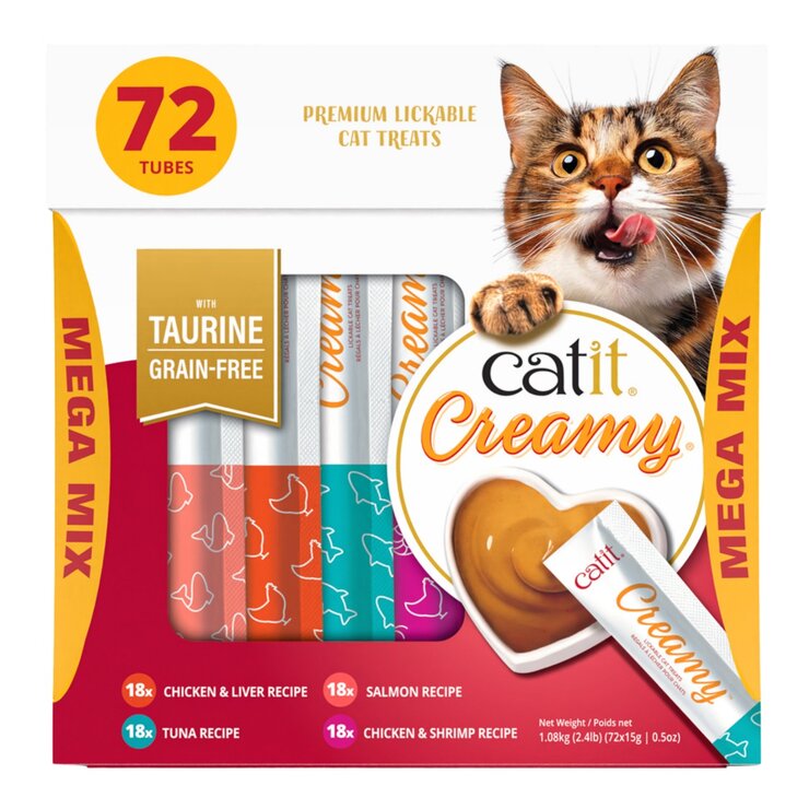 Catit Creamy 鮮肉泥貓零食 15公克 X 72入 Catit Creamy 鮮肉泥貓零食 15公克 X 72入