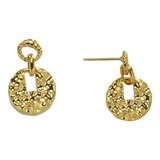 24K黃金耳環 水波紋 80厘