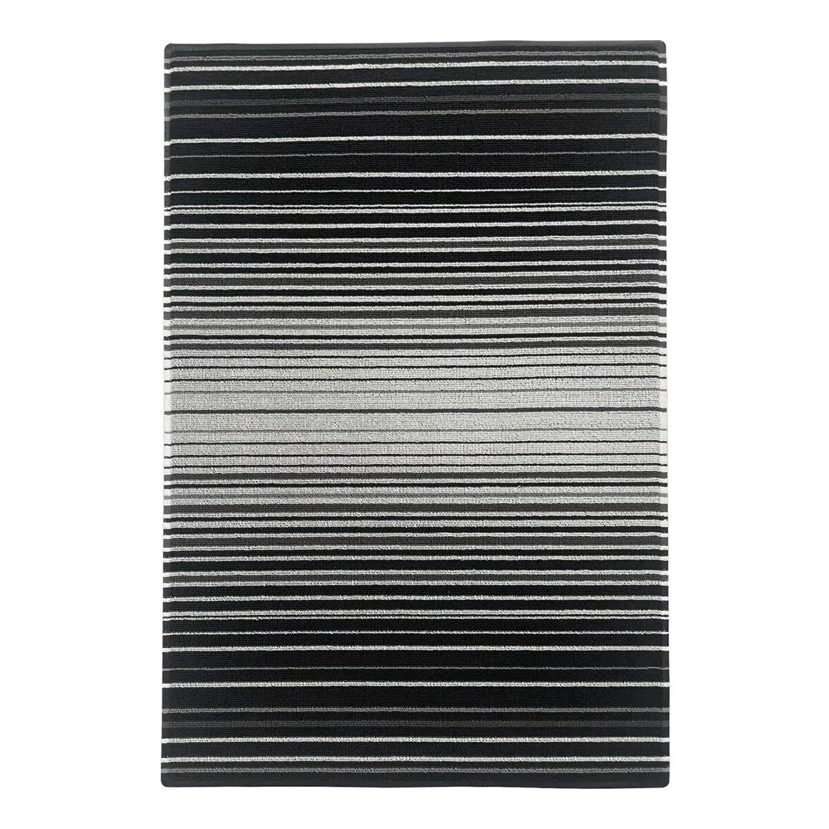Korhani Studio 條紋地墊 60公分 X 90公分 X 0.7公分 黑