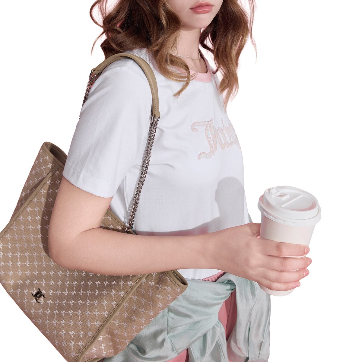 Juicy Couture 女短袖上衣 白