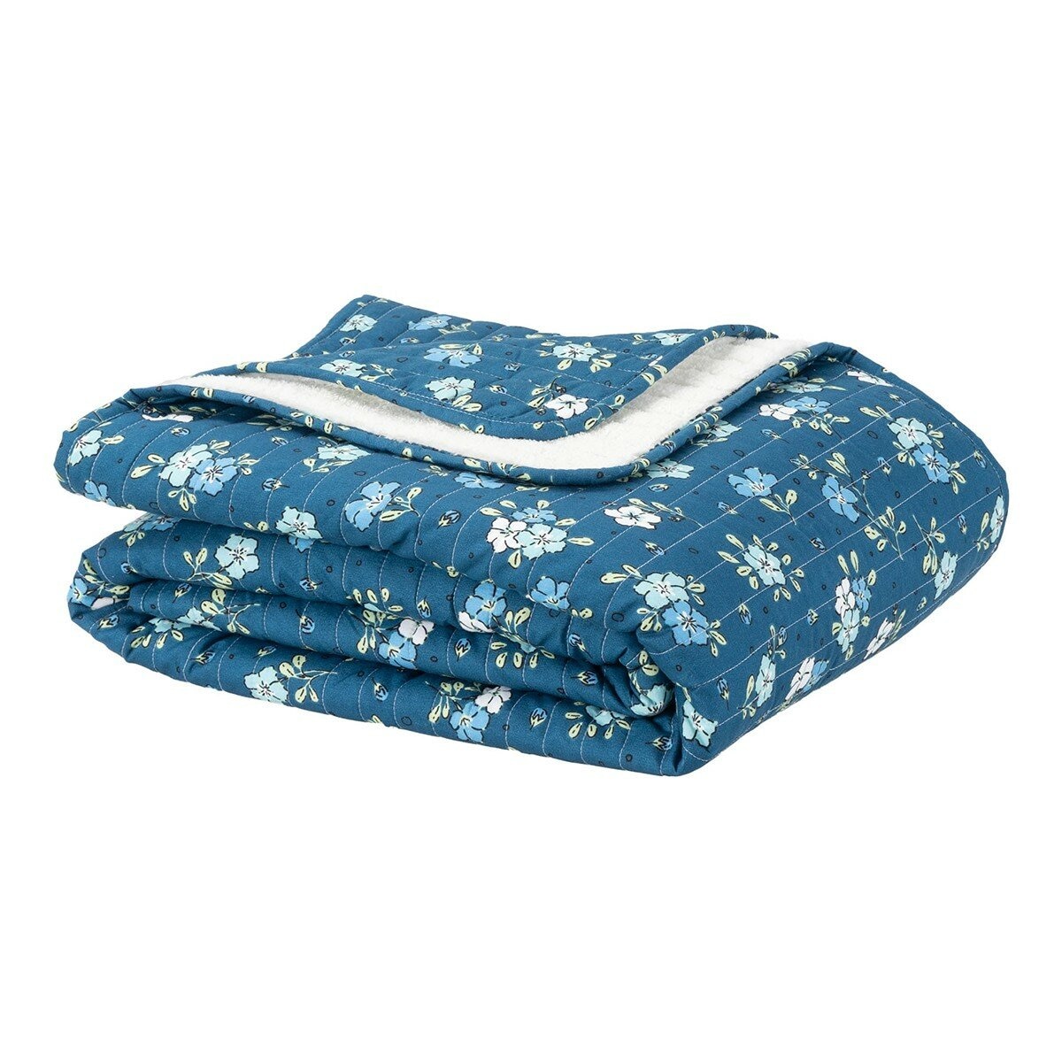 Berkshire 印花薄被毛毯 152公分 X 177公分 花卉 Berkshire 印花薄被毛毯 152公分 X 177公分 花卉