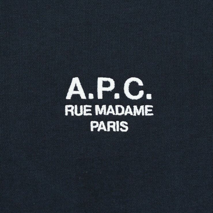 A.P.C. 女刺繡長袖上衣 深藍