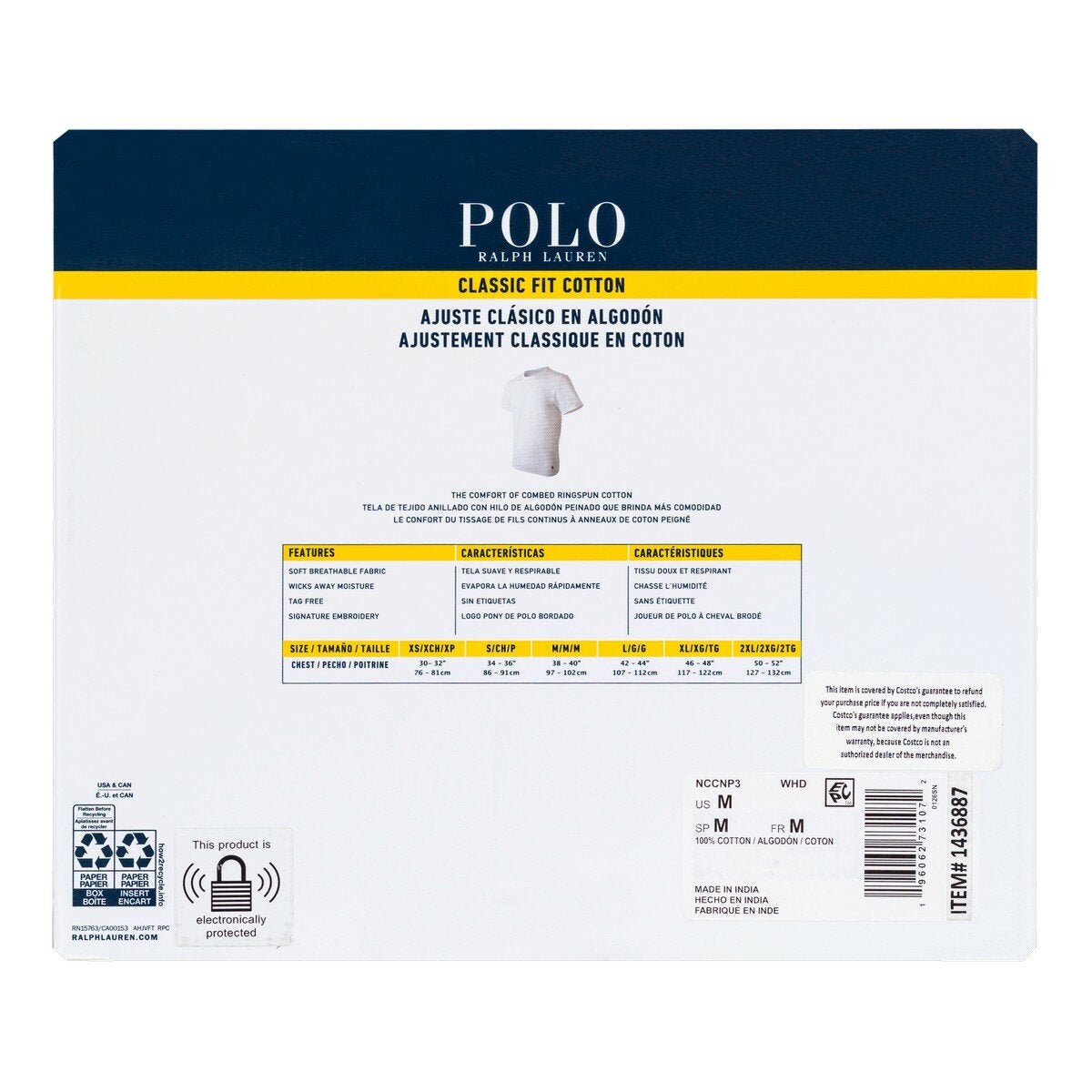 Polo Ralph Lauren 男短袖圓領T恤 3入組