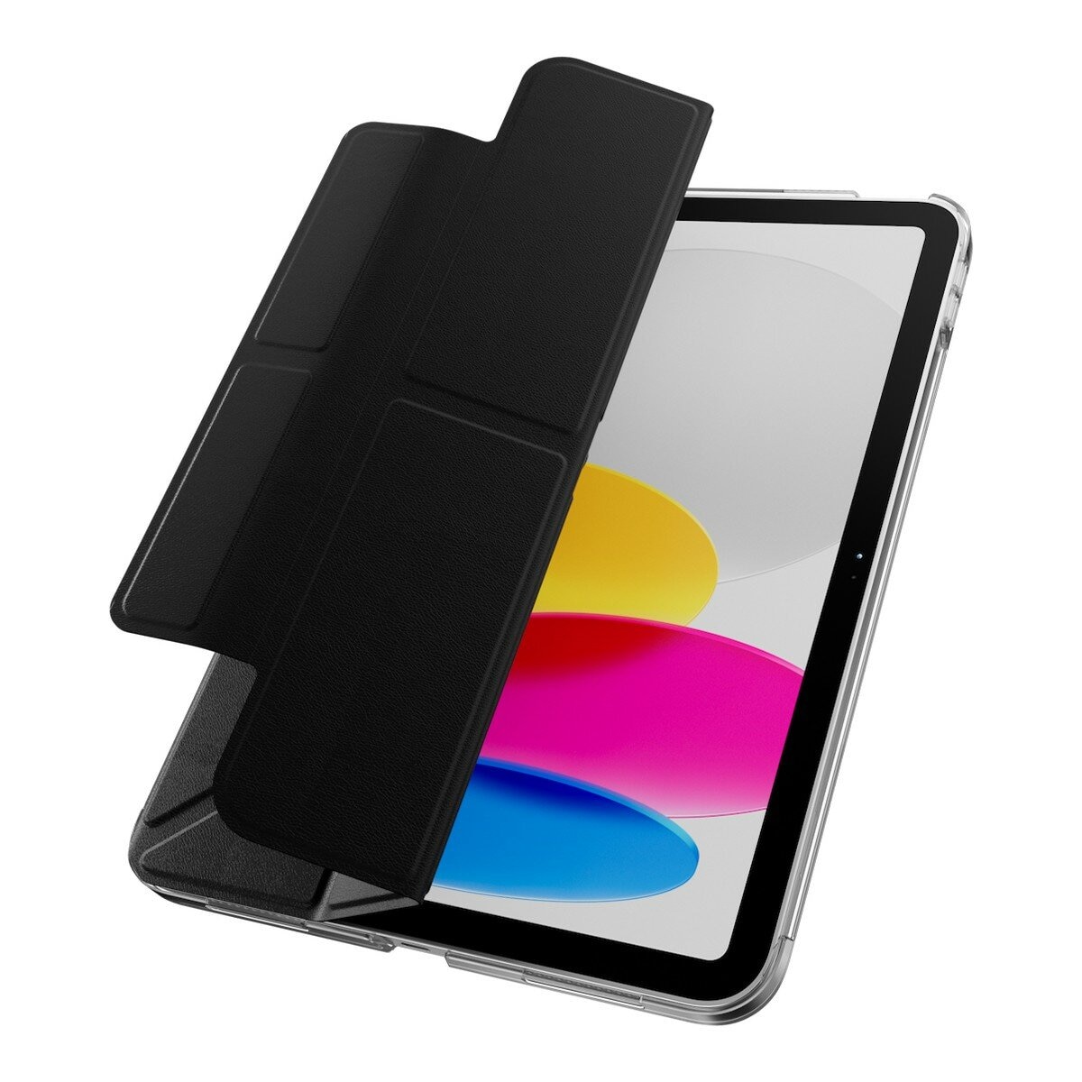 MAGEASY Facet 全方位支架透明背蓋保護套 for 2022 iPad 10 & 2025 iPad A16 黑色