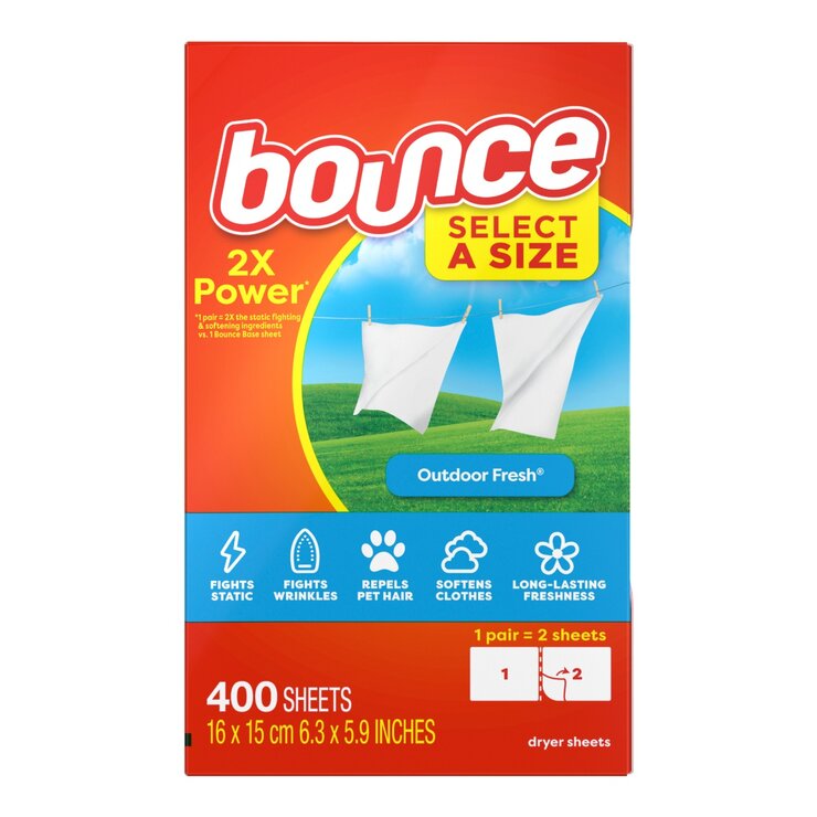 Bounce 隨意撕烘衣柔軟去靜電紙 400張 Bounce 隨意撕烘衣柔軟去靜電紙 400張