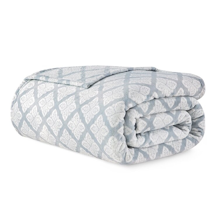 Casual Living 雙人舒適毯 233公分 X 248公分 珠光藍