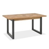 Bentley Designs Indus Rustic 橡木 餐桌椅四件組