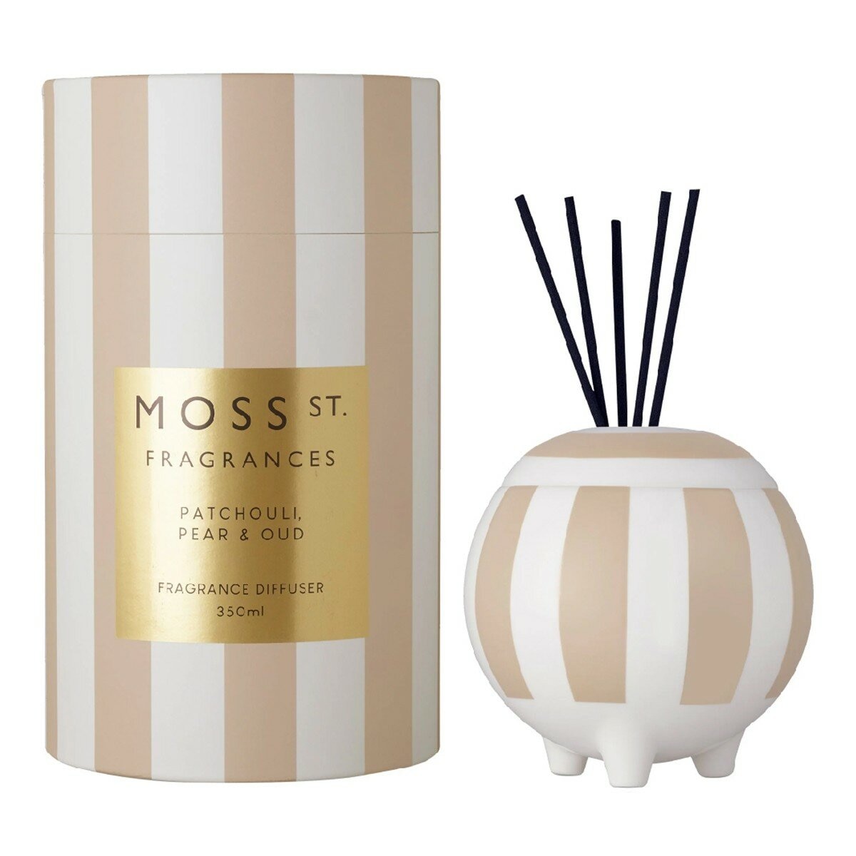 MOSS ST. FRAGRANCES 大陶瓷擴香 350毫升 廣藿香、梨子和烏木