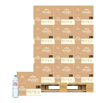 Evian 天然礦泉水 1500毫升 X 12瓶 X 44箱