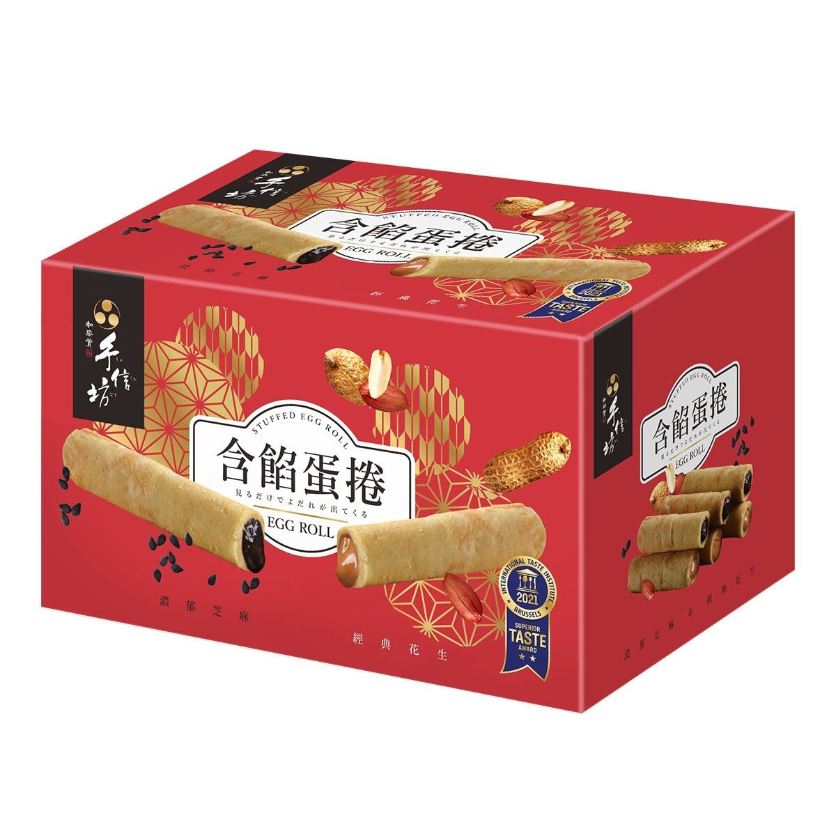 手信坊 含餡蛋捲禮盒 480公克