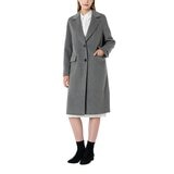 Visit In Ny 韓版女鵝絨內裡羊毛大衣 灰藍 Visit In Ny 韓版女鵝絨內裡羊毛大衣 灰藍