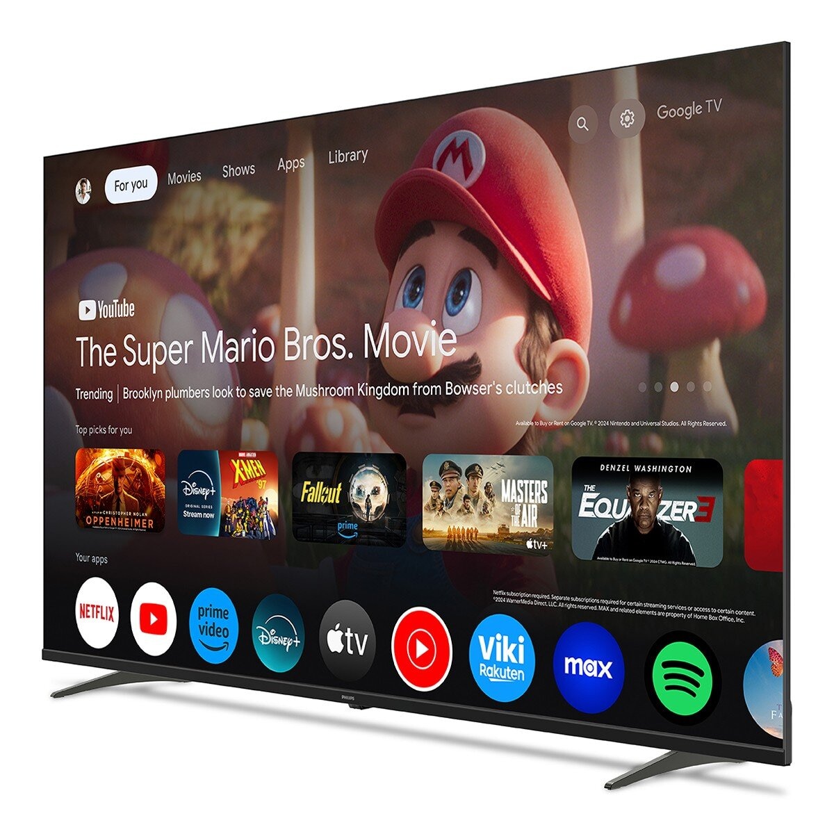 飛利浦 65吋 4K Google TV 顯示器 65PUH7650/96