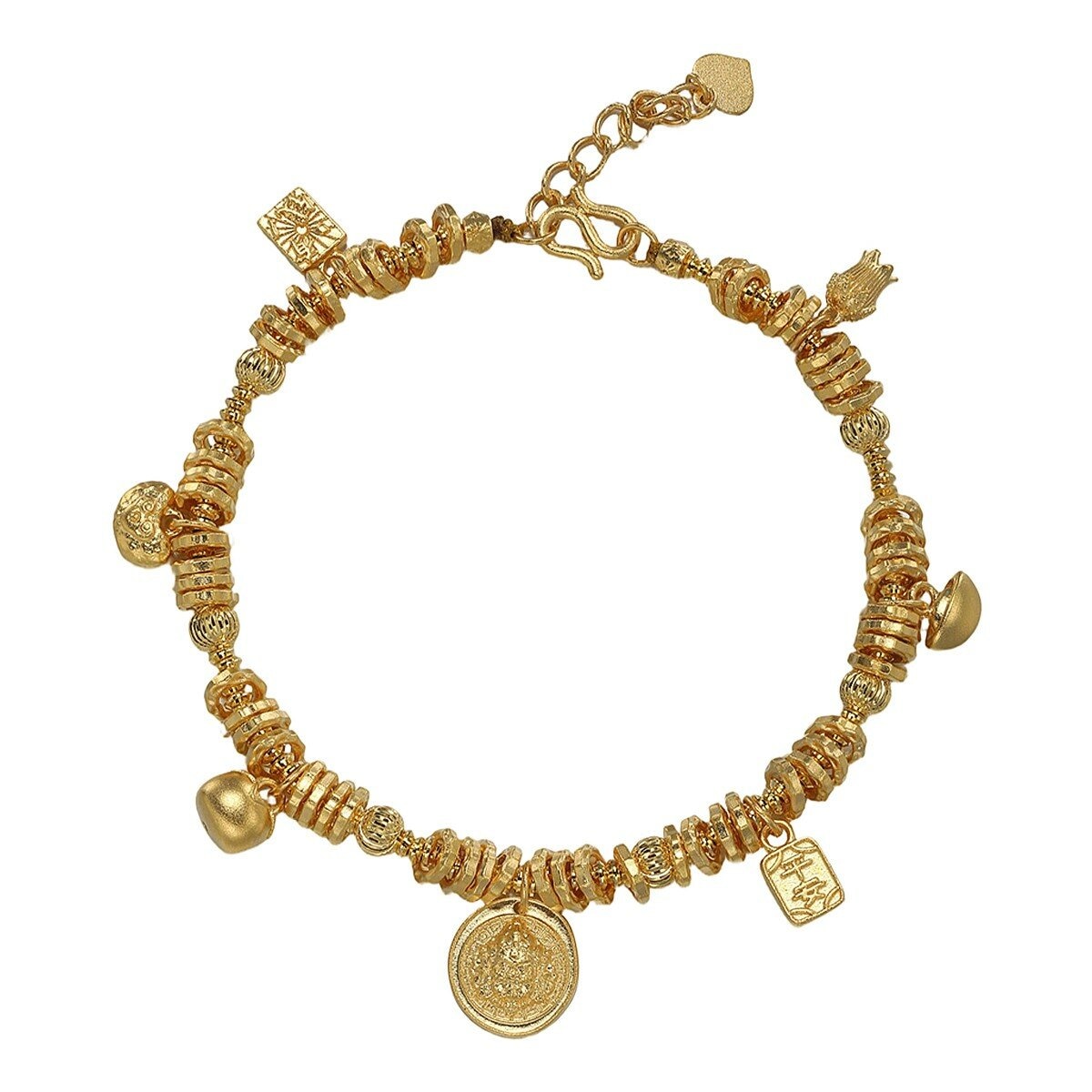 24K黃金手鍊 碎碎金 666厘