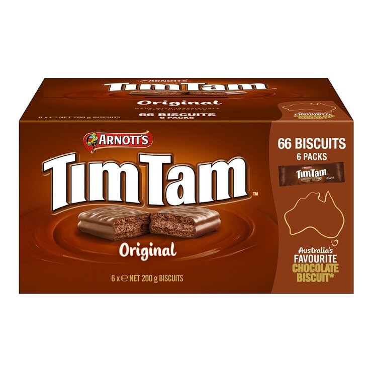 Arnott's 澳洲Tim Tam 原味巧克力餅乾 200公克 X 6入