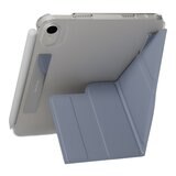 MAGEASY Facet 全方位支架透明背蓋保護套 iPad mini 7 2024 / A17 Pro / iPad mini 6 2021 阿拉斯加藍