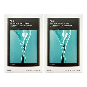 Abib 口香糖積雪草面膜 10片 X 2入