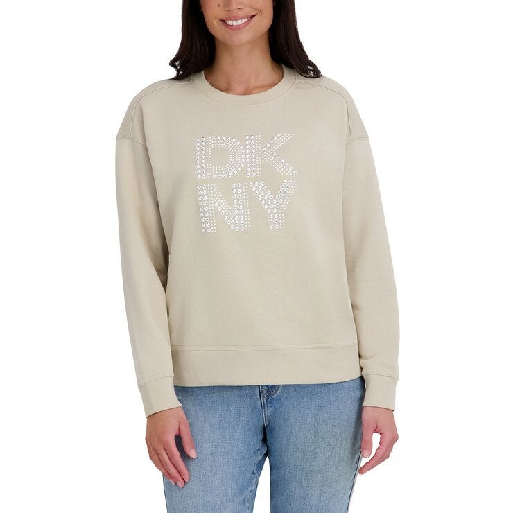 DKNY Jeans 女長袖上衣 米 DKNY Jeans 女長袖上衣 米