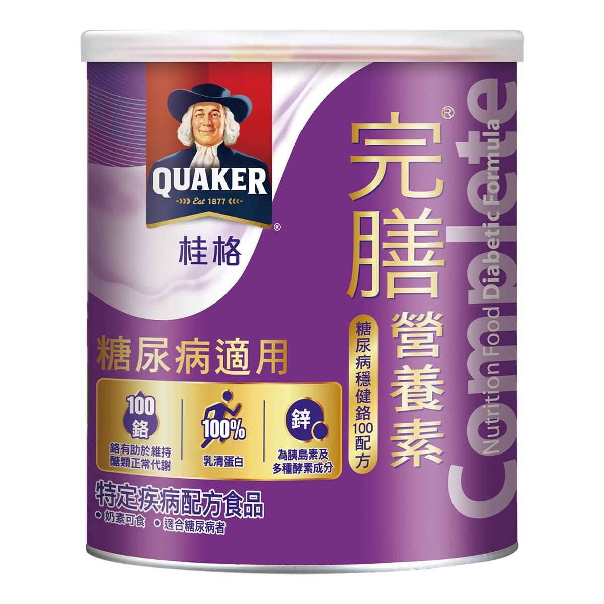 桂格 完膳營養素 糖尿病穩健鉻100配方 360公克 X 6罐