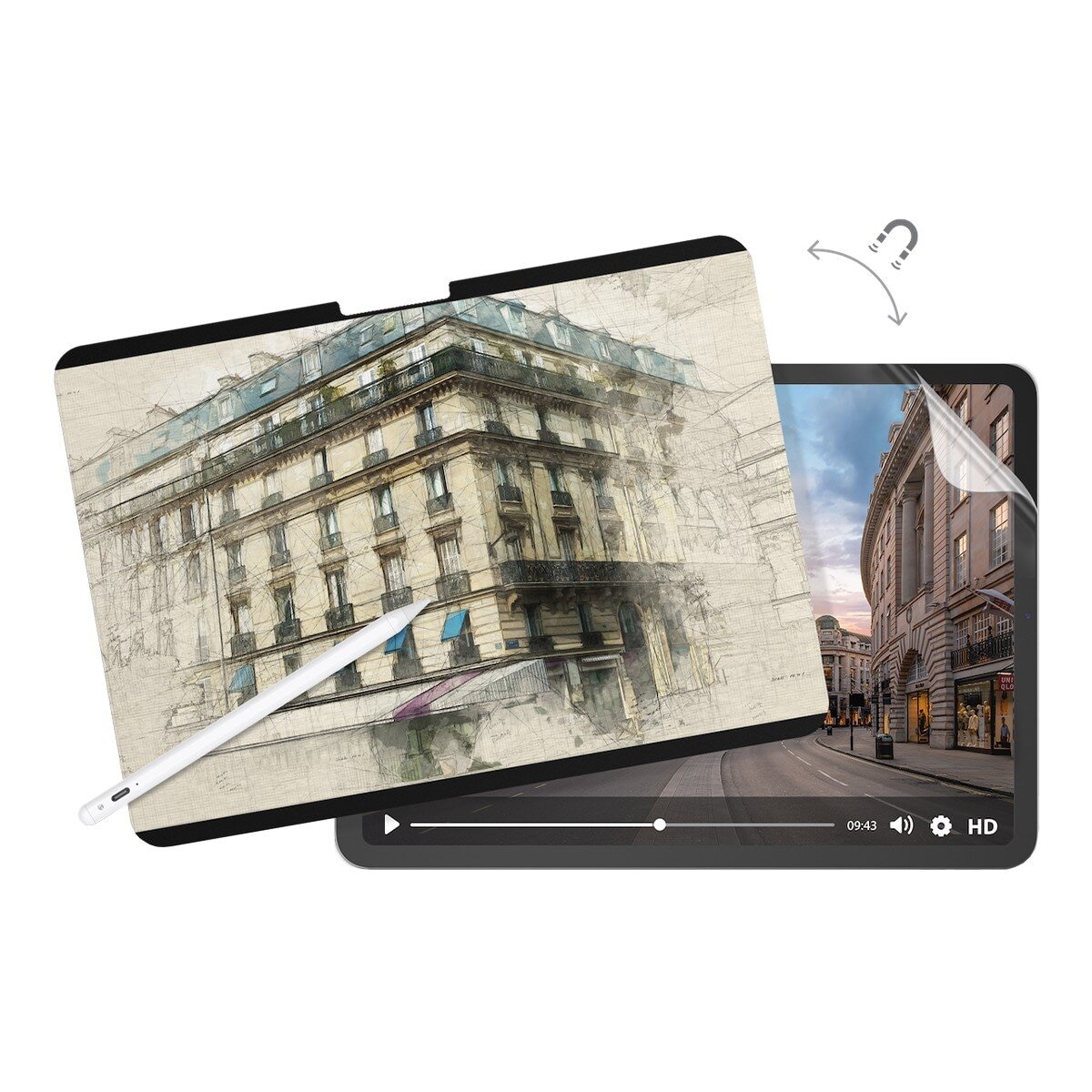 MAGEASY EasyPaper Pro 2-in-1 可拆式磁吸類紙膜