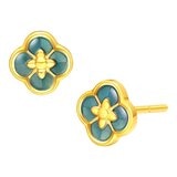 24K黃金耳環 肌鏤鎏彩 53厘